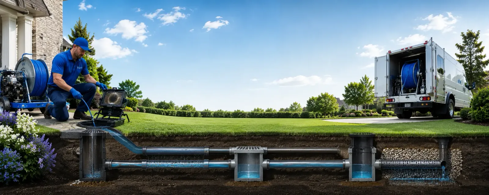 Outdoor drain cleaning information for Perryman, MD